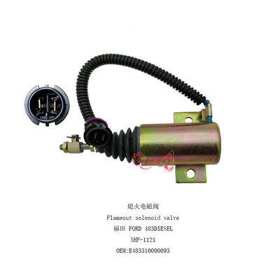 E483310000093 12V Fuel Shut Off Stop Solenoid Valve For Excavator Foton 483 Diesel