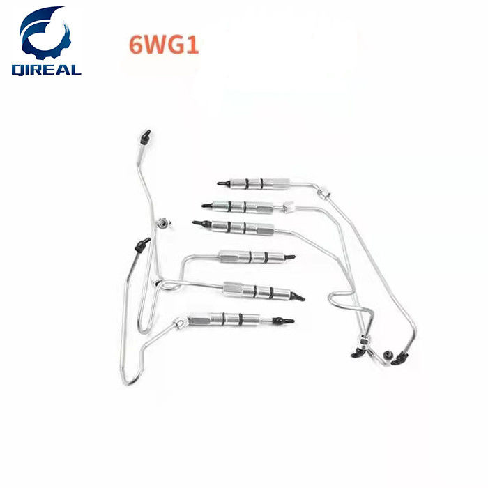 Excavator Spar Part 6WG1 direct injection high pressure oil pipe