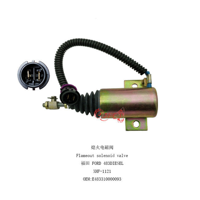 E483310000093 12V Fuel Shut Off Stop Solenoid Valve For Excavator Foton 483 Diesel