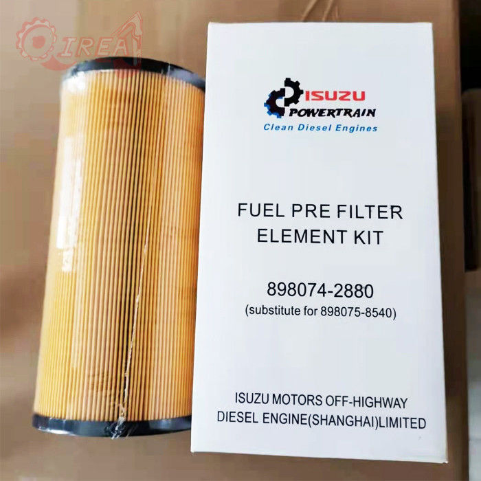 High efficiency 4hk1 engine fuel filter element 898074-2880